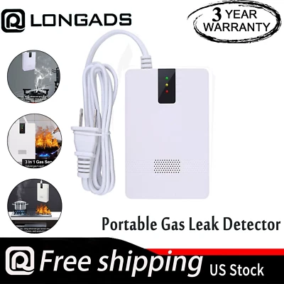 LONGADS Gas Leak Detector，Safe-Tester，Portable Propane Methane Natural Gas Alarm Sensor