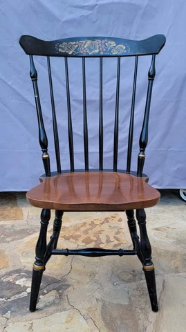 Vintage L Hitchcock Harvest Windsor Maple Dining Chair Cover