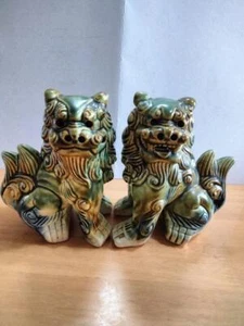 Amuleto de cerámica de comida para perros Shisa Okinawa - Imagen 1 de 4