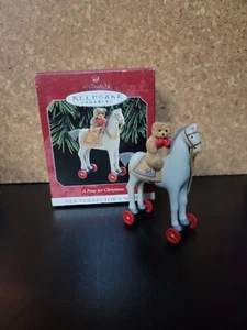 Hallmark Andenken Ornament A Pony For Christmas 1998 First in Series with Box - Bild 1 von 2