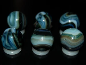 L@@K Jabo Classic Marbles Collector Set Aventurine 1 W/Gold Lutz Chain #1224 - Picture 1 of 1