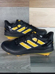 Größe 14 Herren Adidas Adizero Afterburner 8 schwarz gelb Baseball Stollen H00974 - Bild 1 von 8
