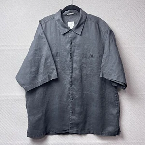 Linea Uomo Shirt Men XXL Black Button up Pocket Beach House Yacht Summer Maimi - Picture 1 of 14