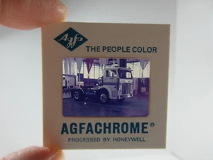 vintage 1974 White big rig semi truck photo slide image retro transportation - Picture 1 of 3