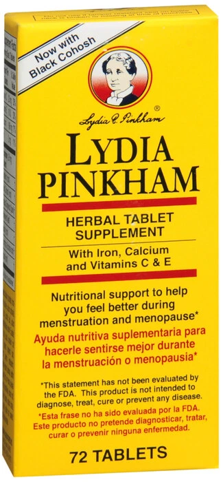Tabletas herbales Lydia Pinkham 72 comprimidos Foto 1 de 1