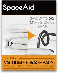 Jumbo Vacuum Storage Bags, Space Saver Sealer Compression Bags for Comforters, B - Picture 1 of 12