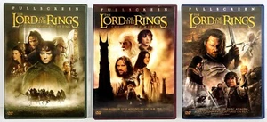 The Lord of the Rings 3-Film Set (6-Disc DVD, 2001-2003, Full Screen) Like New ! - Imagen 1 de 16