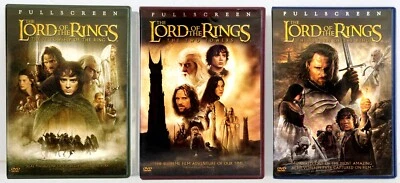 The Lord of the Rings 3-Film Set (6-Disc DVD, 2001-2003, Full Screen) Like New ! - Image 1 of 4
