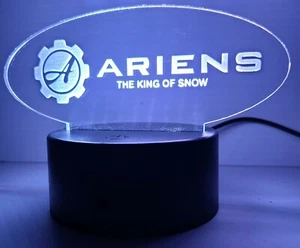 Ariens Vintage Snowmobile Laser Engraved Acrylic Lighted Desktop Remote Sign - Picture 1 of 6