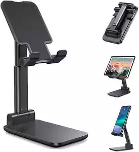 Adjustable Cell Phone Tablet Desktop Stand for iPhone iPad Desktop Stand Cradle - Picture 1 of 18