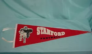Vintage Large 30" Stanford University College Football Pennant Flag Banner - Picture 1 of 5