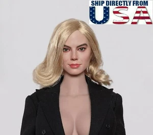 1/6 weiblicher Kopf Skulptur Margot Robbie für 12" Phicen Hot Toys JIAOU Figur GC047A - Bild 1 von 4
