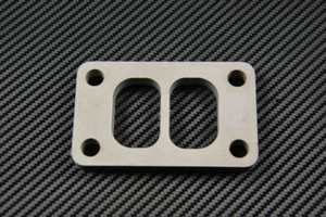 Edelstahl Garrett Turbolader Krümmer Flansch Adapter T3 Twin Scroll - Afbeelding 1 van 4