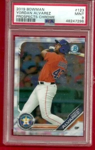 2019 BOWMAN CHROM MEGA BOX REFRAKTOR Yordan ALVAREZ PLAYOFFS HERO ROOKIE PSA 9 - Bild 1 von 1
