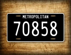 The Matrix Movie License Plate Metropolitan 70858 Auto Tag Agent Smith McFarlane - Picture 1 of 6