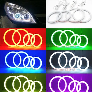 cotton RGB halo ring for Opel Vectra C 05-08 Headlight bluetooth Flash DRL lamp - Picture 1 of 12