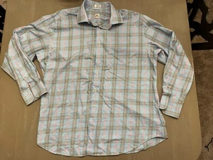Peter Millar Herren Hemd LS Kariert Streifen Knopfleiste Gr. XL - Bild 1 von 8