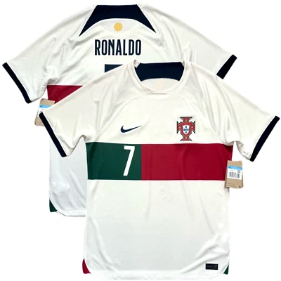 2022/23 Portugal Away Jersey #7 Ronaldo Medium Nike World Cup Soccer CR7 Kit - Image 1 of 4