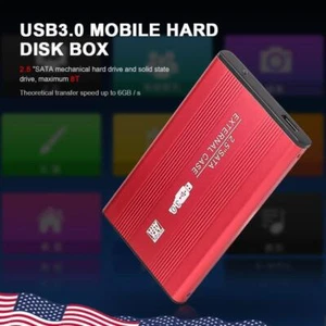 Aluminum Alloy 2.5 inch External HDD SSD Box USB SATA3.0 Hard Drives Disk - Afbeelding 1 van 11