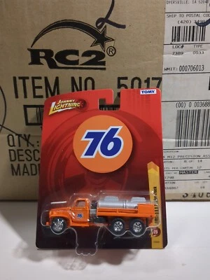 Johnny Lightning 2012 76 GMC 6x6 Tanker Truck Orange - Image 1 of 4