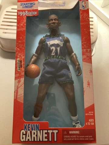 Kevin Garnett Minnesota Timberwolves 1998 Starting Lineup Action Figure NIB NIP Cover