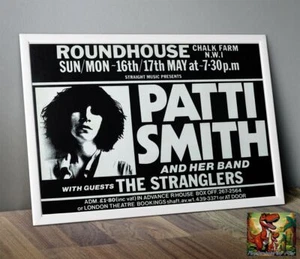 Patti Smith Stranglers Concert Tour Photo / Poster Up To 36" - Picture 1 of 2