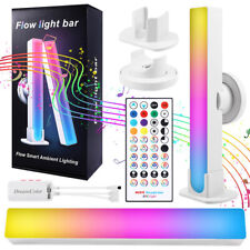 2x LED RGB Light Bars Strip Tube Backlights Rhythm Music Sync Gaming App Control