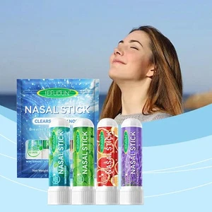 1 zestaw Inhalator do nosa Stick 4 sztuki Chłodzenie Oddychanie Nos Relaksujący Hot S0B6 - Zdjęcie 1 z 21