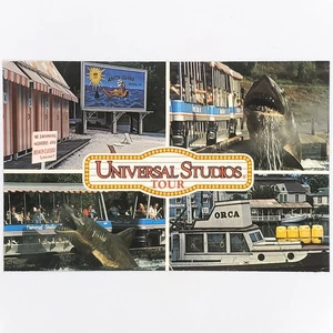 Universal Studios Hollywood Postcard Tram Tour Jaws Orca Amity Island Shark Week - Picture 1 of 2