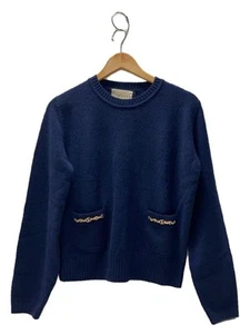 Maglione maglia Gucci (spessa L cashmere blu navy tinta unita usato - Foto 1 di 6