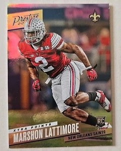 2017 Panini Prestige - Rookie Marshon Lattimore #217 Xtra Points Blue (RC) - Picture 1 of 8