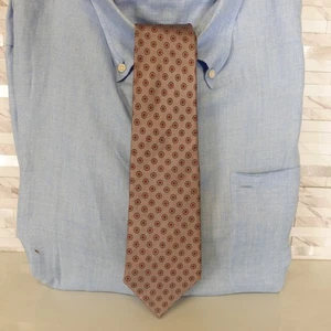 Atomic Foulard Krawatte Herren grau Twill Seidenkrawatte klassischer Anzug IMPORTIERTER STOFF - Bild 1 von 7