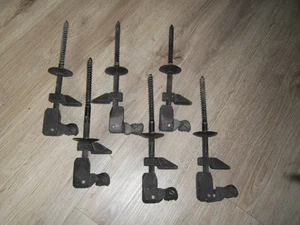 6 Schöne antikes Eisen Fensterläden frauenkopf - Bild 1 von 5