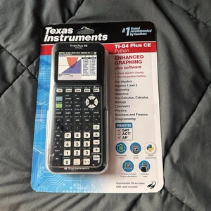 Texas Instruments TI-84 Plus CE Python Graphing Calculator Black New SEALED - Picture 1 of 2