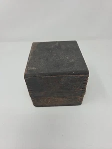 Vintage Steel Number Punch Set In Wooden Box With 0-8 Stamps Collection - Picture 1 of 17