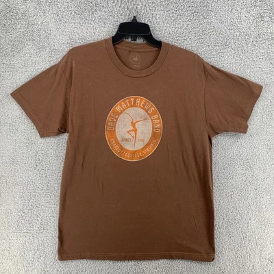 Camiseta Dave Matthews Band Grande Marrón Charlottesville Virginia Camiseta Gráfica Para Hombres Foto 1 de 4
