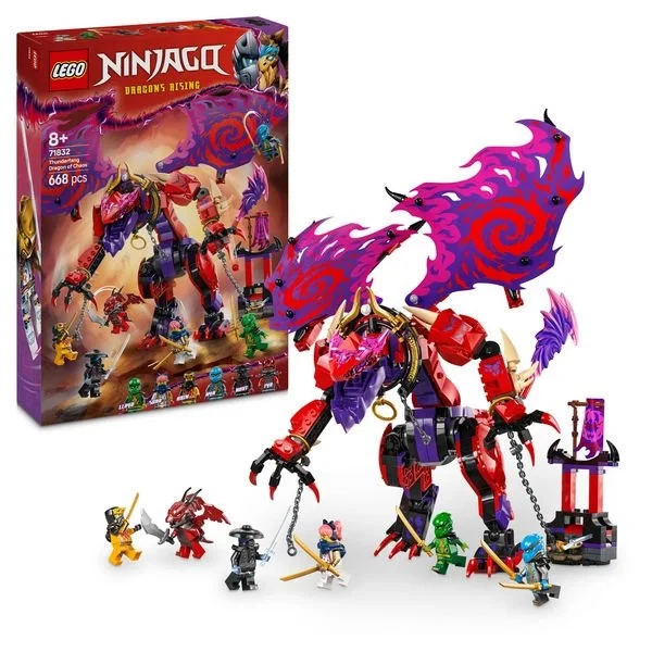 LEGO NINJAGO 71832 Chaosdrache Donnerzahn, Spielzeug ab 8 Jahren