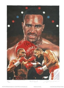 Evander Holyfield Autograph  Signed - Foto 1 di 2