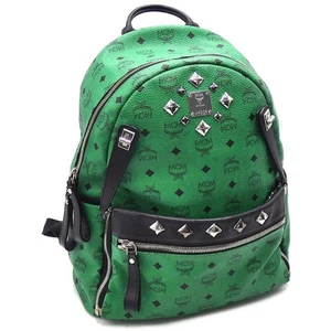 ya11 Mcm Borsa Zaino Pelle Visetos Verde Medio Uomo Mmk4Sve79Ga001 Poj3022 - Foto 1 di 10