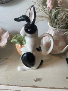 Fitz & Floyd Pitcher Bunny Rabbit Vintage 1987 - Picture 1 of 10