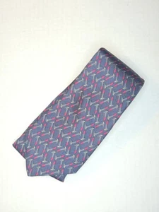 HERMES [ 7147FA ] men's tie 100% Silk Made in France - Imagen 1 de 3