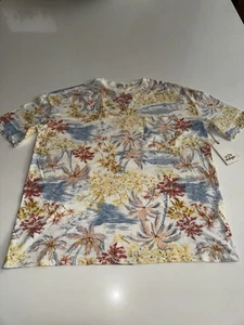 New Sz S Hemp Cotton Billabong x Wrangler Western Shores Island Palm Tree Tee - Picture 1 of 11