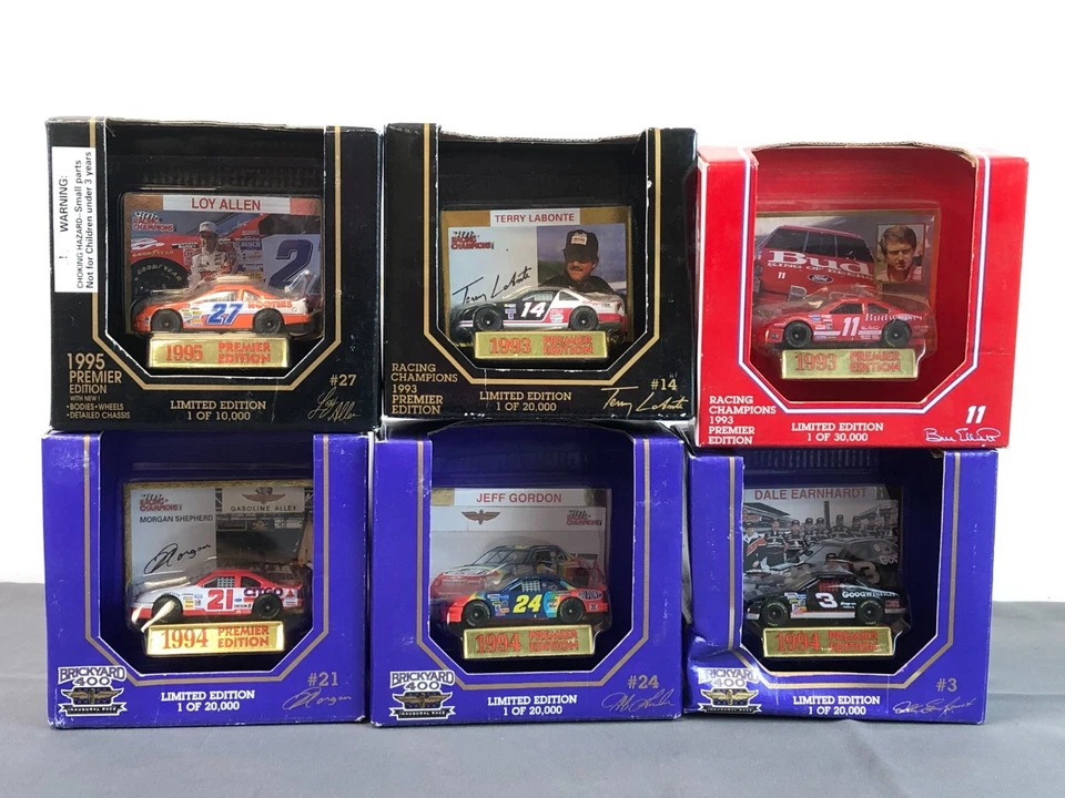 6 Racing Champions 1:64 Premier Ed 1993/95 BUD RACING BRICKYARD 400 GORDON + Foto 1 de 4