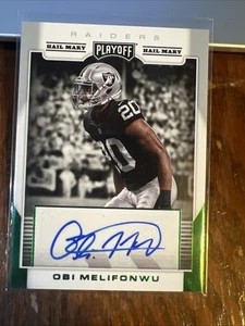 Obi Melifonwu 2017 Panini Playoff Rookie Signatures Hail Mary Auto RC #RS-OM - Bild 1 von 6