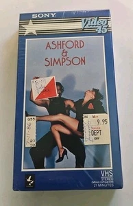 Ashford & Simpson Video 45 VHS SEALED Sony Capitol NO BARCODE VTG - Bild 1 von 8