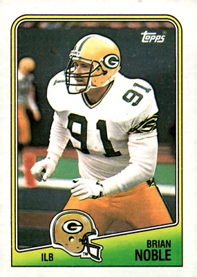 1988 Topps - #321 Brian Noble (RC) Packers - Image 1 of 2