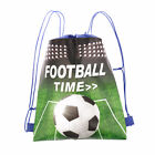 1Pc Soccer Drawstring Bundle Pocket Green Football Backpack For Boy Gift Bags