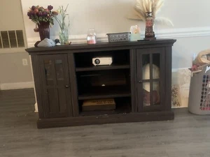 glass entertainment center - Picture 1 of 1