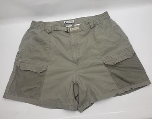 Columbia PFG Fishing Cargo Shorts Men XL Beige Hiking Camping - Picture 1 of 15