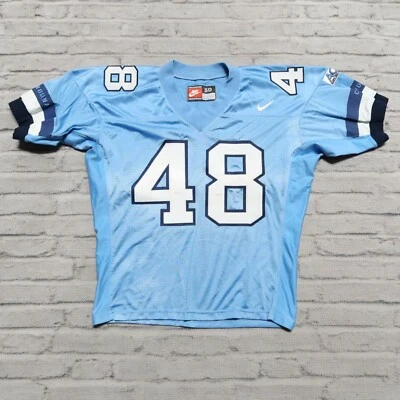 Vintage 90s Game Worn North Carolina Tar Heels Football Jersey Nike Pro Cut Sewn - Image 1 of 4